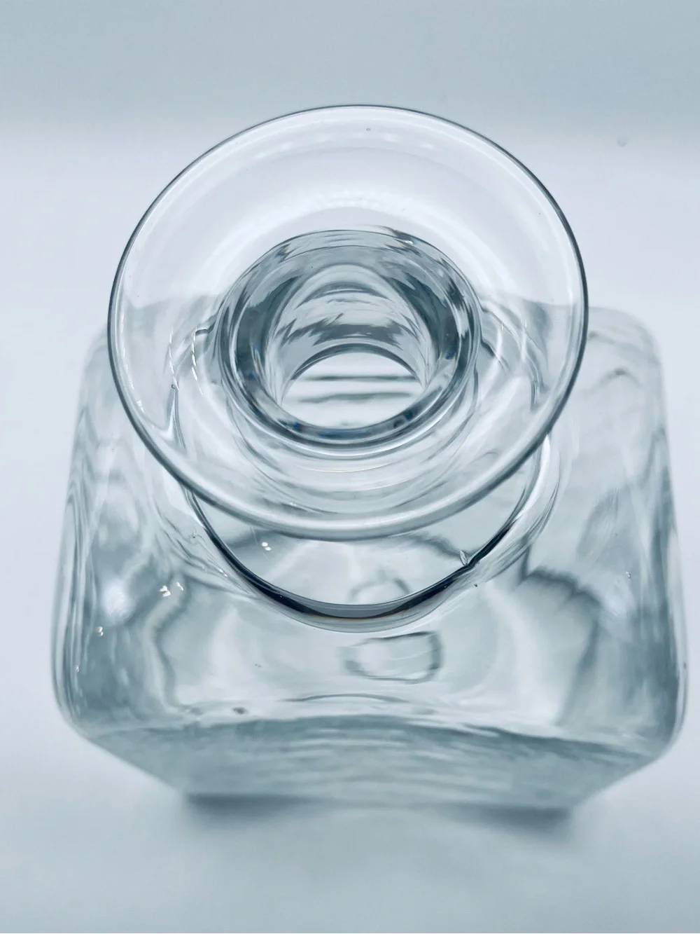 Ship Decanter PAIRPOINT Hand Blown historically prevented from tipping at sea.